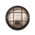 BUBBLE: Applique tonda in plastica + vetro E27 max 60W - Nero