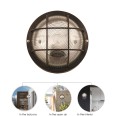 BUBBLE: Applique tonda in plastica + vetro E27 max 60W - Nero