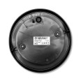 BUBBLE: Applique tonda in plastica + vetro E27 max 60W - Nero