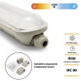 ECOPOWER : Plafonnier LED étanche, 60 cm, 2730 lm, 21 W, extensible