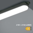 ECOPOWER : Plafonnier LED étanche, 60 cm, 2730 lm, 21 W, extensible