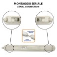 ECOPOWER : Plafonnier LED étanche, 60 cm, 2730 lm, 21 W, extensible
