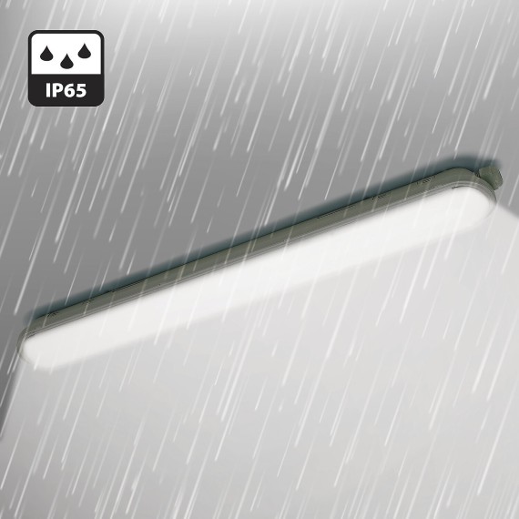 ECOPOWER : Plafonnier LED étanche, 60 cm, 2730...