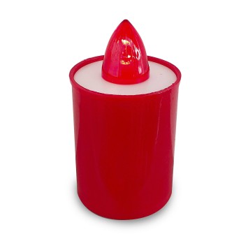 Lumino Elettrico a Led 9 cm, Durata 90gg, rosso con Luce...
