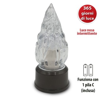 ETERNITY: LED electric candle, 365-day lifespan, red... 2