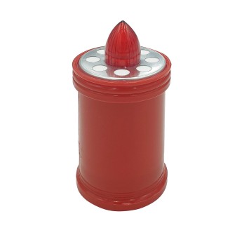 Lumino Elettrico a Led 12,9 cm, Durata 60gg, rosso con...