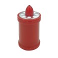 Lumino Elettrico a Led 12,9 cm, Durata 60gg, rosso con Luce intermittente rossa