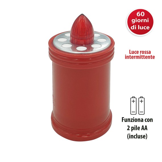 Lumino Elettrico a Led 12,9 cm, Durata 60gg,...