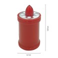 Lumino Elettrico a Led 12,9 cm, Durata 60gg, rosso con Luce intermittente rossa