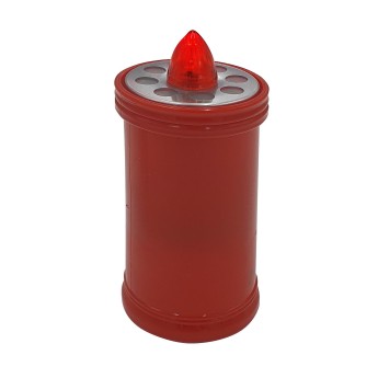 Lumino Elettrico a Led 15,2cm, Durata 90gg, rosso con...