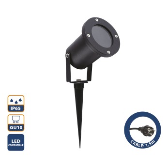 SNAIL: Faretto da giardino con picchetto. IP65, GU10,... 2
