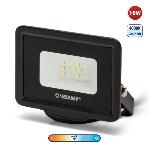 PADLIGHT5, 10-W-SMD-LED-Flutlicht IP65, Schwarz...