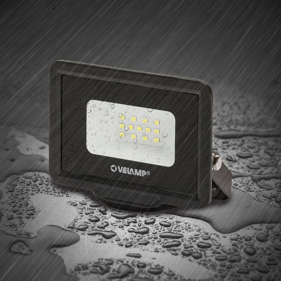 PADLIGHT5, 10-W-SMD-LED-Flutlicht IP65, Schwarz...