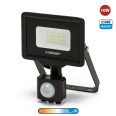 PADLIGHT5, proiettore LED SMD 10W IP44, nero 6500K. Con IR