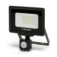 PADLIGHT5, 20-W-SMD-LED-Flutlicht IP44, Schwarz 4000 K. Mit IR-Beleuchtung.