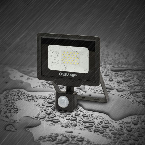 PADLIGHT5, 20-W-SMD-LED-Flutlicht IP44, Schwarz...