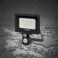 PADLIGHT5, 20-W-SMD-LED-Flutlicht IP44, Schwarz, 6500 K. Mit Infrarotbeleuchtung.
