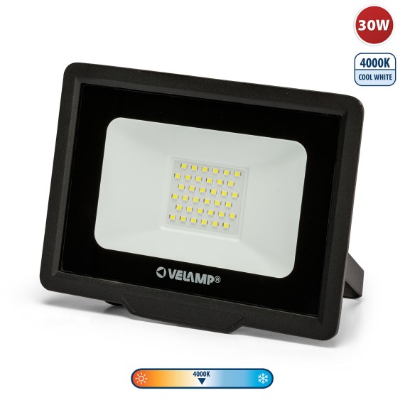 PADLIGHT5, proiettore LED SMD 30W IP65, nero 4000K