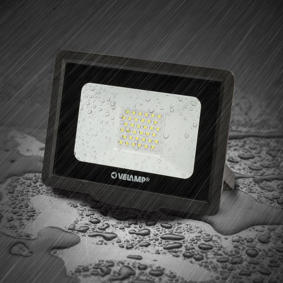 PADLIGHT5, proiettore LED SMD 30W IP65, nero 6500K