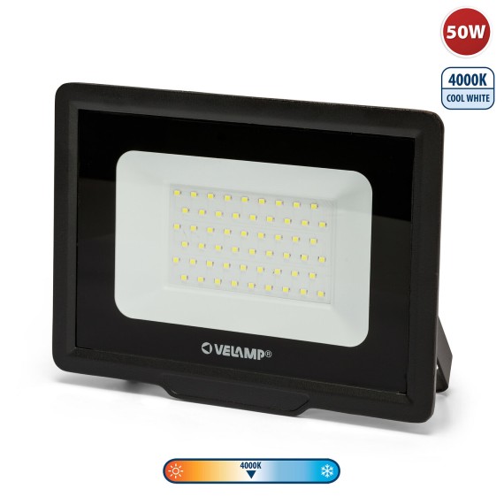 PADLIGHT5, proiettore LED SMD 50W IP65, nero 4000K