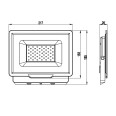 PADLIGHT5, 50-W-SMD-LED-Flutlicht IP65, Schwarz 6500 K