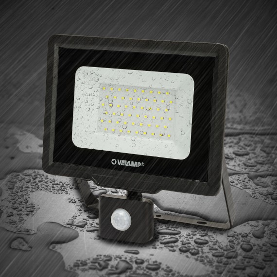 PADLIGHT5, 50-W-SMD-LED-Flutlicht IP44, Schwarz...