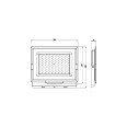Projecteur LED SMD PADLIGHT POWER 150 W, IP65, noir, 6500 K