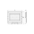 PADLIGHT POWER, proiettore LED SMD 200W, IP65, nero, 6500K