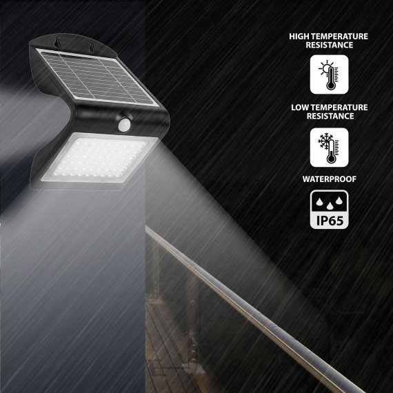 COLOMBA: 4W (500lm) solar-powered LED wall...