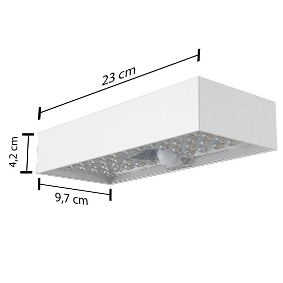 800-lumen solar-powered LED wall light with...