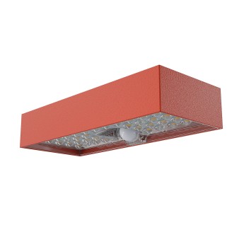 800-lumen solar-powered LED wall light with motion...