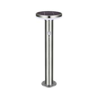 DEVILS TOWER: 600-lumen solar LED floor lamp. Motion...