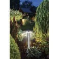 DEVILS TOWER: 600-lumen solar LED floor lamp. Motion detector.