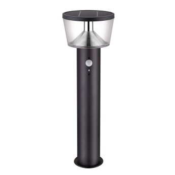 600 lumen solar floor lamp with motion detector