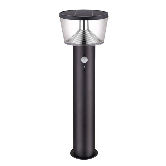 600 lumen solar floor lamp with motion detector