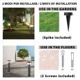 600 lumen solar floor lamp with motion detector