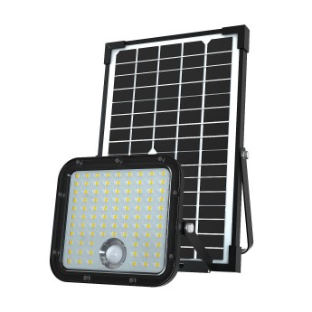 4800 lumen solar-powered LED floodlight with motion...