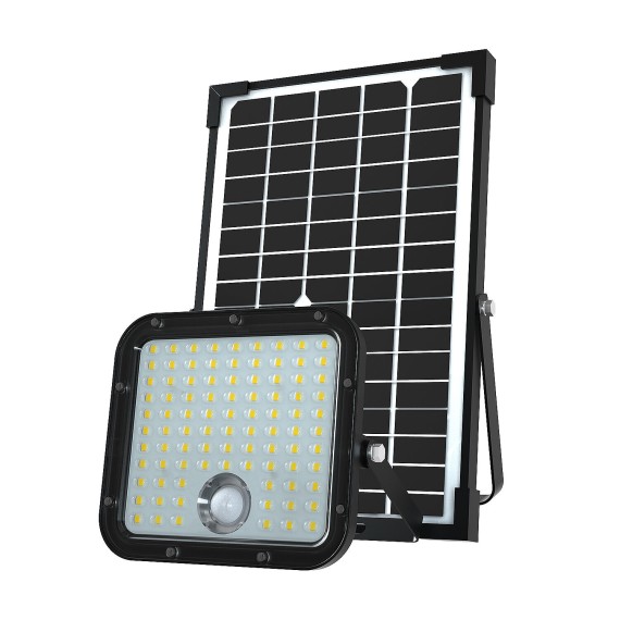 Solarbetriebener LED-Fluter mit 4800 Lumen und...
