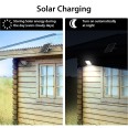 Solarbetriebener LED-Fluter mit 4800 Lumen und Bewegungsmelder. Abnehmbares Solarpanel.