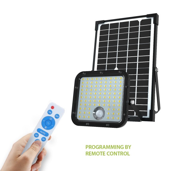 Solarbetriebener LED-Fluter mit 4800 Lumen und...