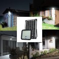 Solarbetriebener LED-Fluter mit 4800 Lumen und Bewegungsmelder. Abnehmbares Solarpanel.