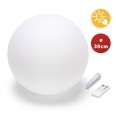 SOLAR NOVA XL: Bola LED RGB de 30 cm alimentada por energía solar. Control remoto.