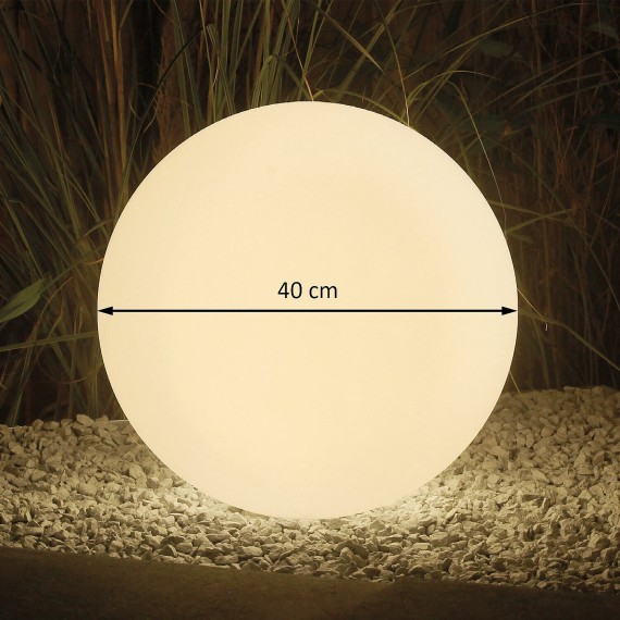 Lámpara esférica LED RGB de 40 cm con energía...
