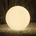 Lámpara esférica LED RGB de 40 cm con energía solar. Con mando a distancia.
