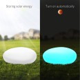 PIEDRA SOLAR: Piedra luminosa RGB con energía solar. Control remoto.