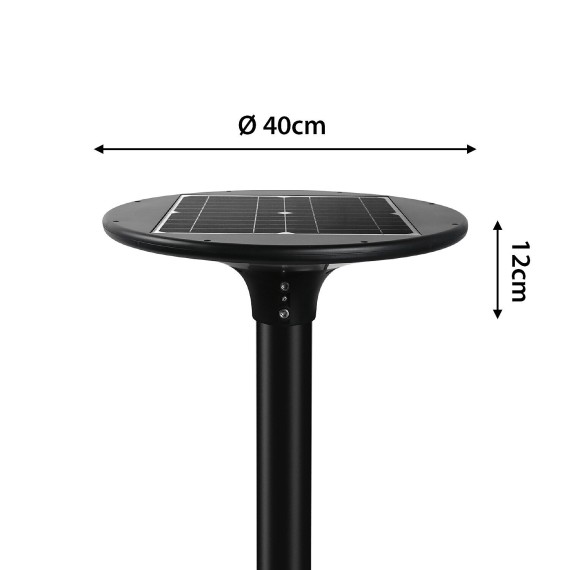 Lampadaire solaire LED de 2300 lumens, IP65,...