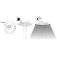 Lampadaire solaire LED de 2300 lumens, IP65, sur poteau