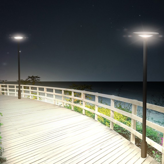 Lampadaire solaire LED de 2300 lumens, IP65,...