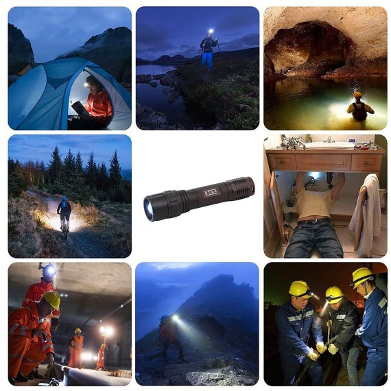PANTHER: 10W CREE LED rechargeable flashlight...