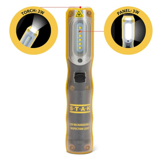 LUZ COMBINADA 2: Luz de trabajo + linterna LED...